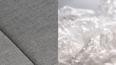 Hyundai fabrique du tissu pour ses sièges à partir de bouteilles en plastique recyclé.