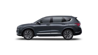 Vue latérale du Hyundai SANTA FE Hybrid.