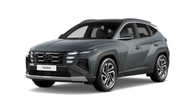 Der Hyundai TUCSON SUV von schräg vorne.
