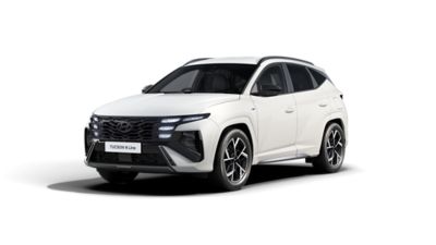 The Hyundai TUCSON Plug-in Hybrid and its wheel arches in body color. 