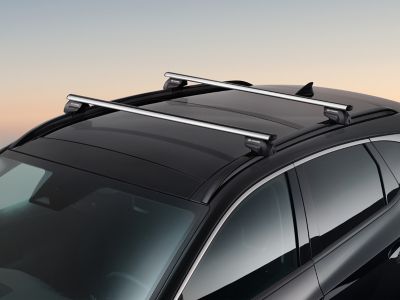 Genuine accessories cross bars for the Hyundai TUCSON.