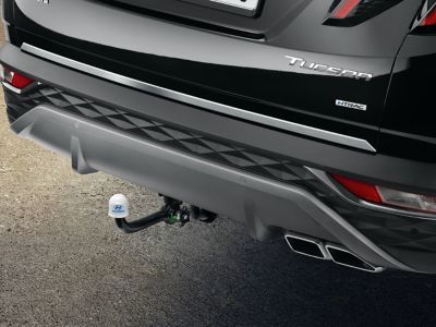 Genuine Accessories tow bar for the Hyundai TUCSON.