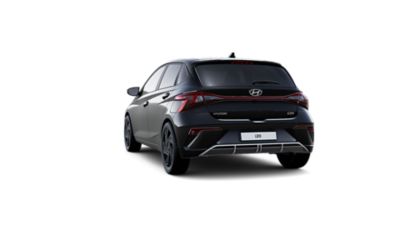Hyundai i20 Black Line rear view.