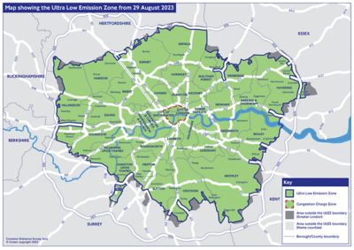 ULEZ map