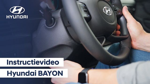 Stoel, stuur en spiegels afstellen in de Hyundai BAYON