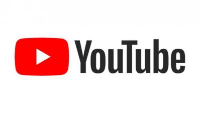 Youtube logo op witte achtergrond