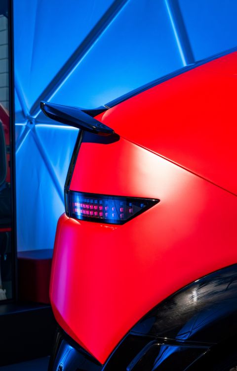 Detail van achterzijde Hyundai IONIQ 3.