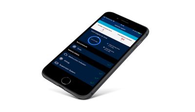 iPhone avec l’appli Hyundai Bluelink