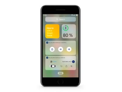 Widget dell'app Hyundai Bluelink