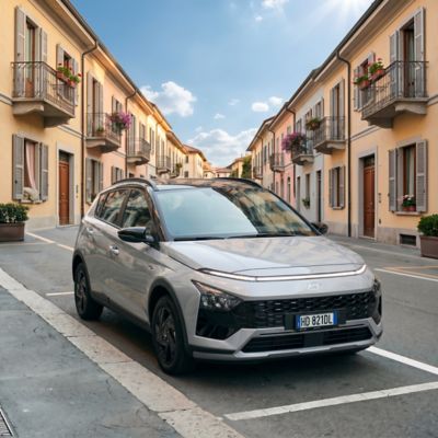 Hyundai i20 in città