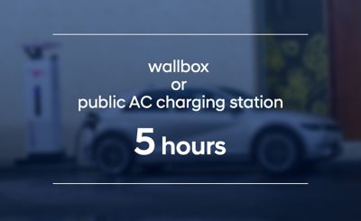 La batterie 73 kWh de Hyundai IONIQ 5 se recharge en 5 heures sur une borne en courant alternatif (CA).