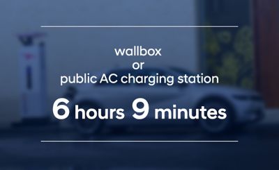 The Hyundai IONIQ 5 long-range battery loads in 6 hours and 9 minutes at an AC charging station.