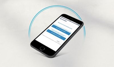 The new Hyundai Account app on a smartphone.