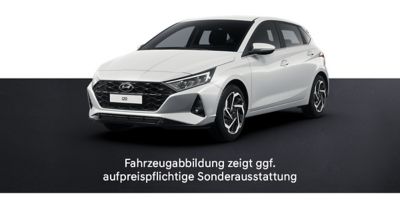 Hyundai i20 mit SGE Mitglieder-Rabatt.