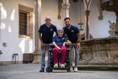 Imagen de Eric Domingo y su madre Silvia Roldán