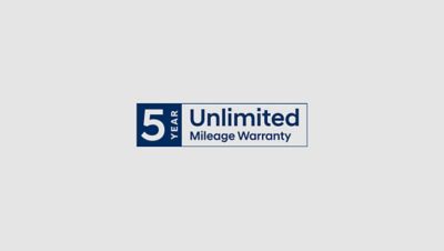 Hyundai 5 year unlimited mileage warranty.