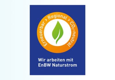 Logo des EnBW Naturstrom-Labels