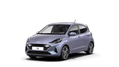Der Hyundai i10 von schräg vorne.