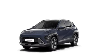 Der Hyundai KONA Hybrid von schräg vorne.