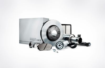 Bremsscheiben, Filter, ein Federbein und andere Hyundai Product Line 2 Teile.