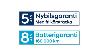 5 års nybilsgaranti med fri körsträcka