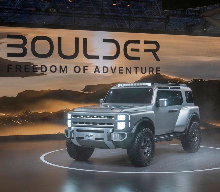 Hyundai Boulder Concept durante su estreno en el Auto Show de Nueva York 2026