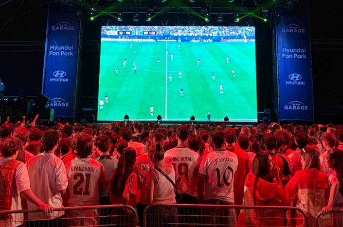 Hyundai reúne a la afición española en su Fan Park de Madrid para vivir la gran final del Mundial