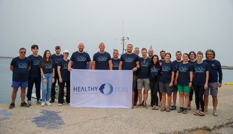 Fishermen collect old nets for recycling as part of Hyundai’s ocean waste prevention initiative.