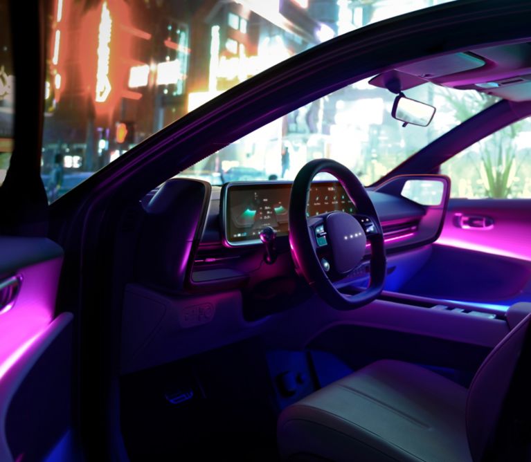 Entspanntes Fahren mit Ambientebeleuchtung im Auto