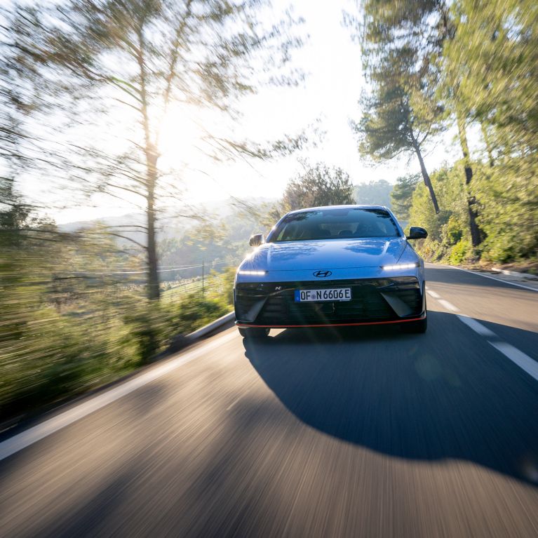 Hyundai IONIQ 6 N lesný strašiak