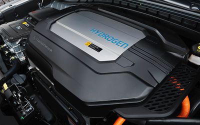 Réservoir à hydrogène alimentant Hyundai NEXO.