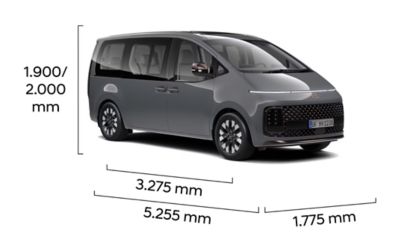 Hyundai STARIA – wymiary.