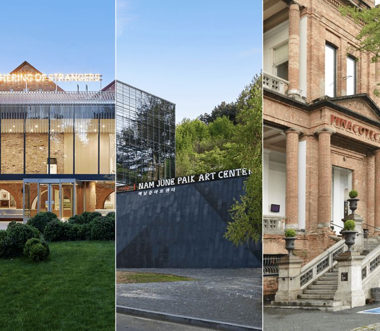 Exterior of Hyundai Translocal Series participating institutions. Courtesy of Cheongju Craft Biennale, the Whitworth, The University of Manchester, Nam June Paik Art Center, and Pinacoteca de São Paulo