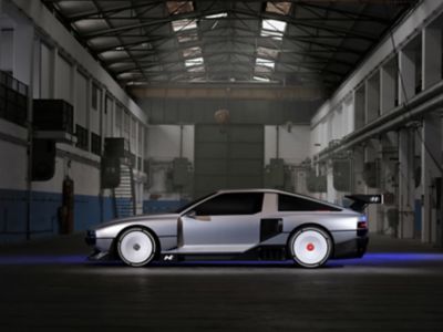 Conceptauto Hyundai N Vision 74: futuristische sportauto op waterstof.