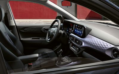 Intérieur de la Hyundai i10.