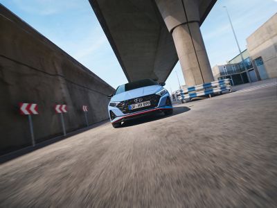 The front grille on the all-new Hyundai i20 N.