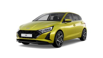 Der Hyundai i20 von schräg vorne.