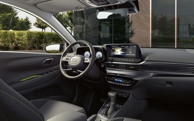 Intérieur de la Hyundai i20.