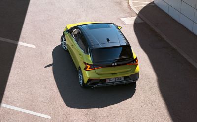Hyundai i20 vue de l'arrière.