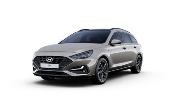 Szkic koncepcyjny nowego Hyundaia i30 hatchback pokazany z boku.