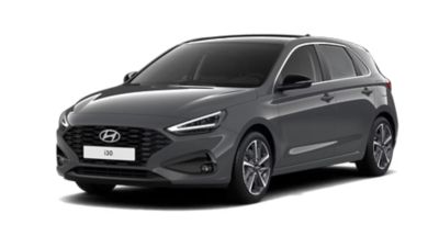 Zijaanzicht van de  Hyundai i30.