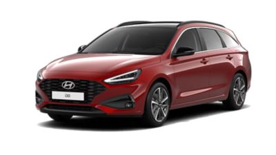 Zijaanzicht van de  Hyundai i30 Wagon.