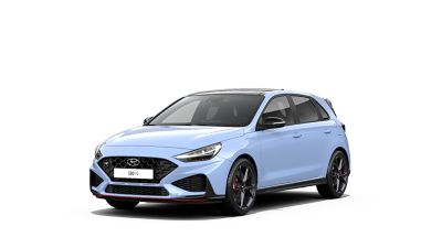 Předoboční pohled na Hyundai i30 N.