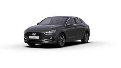 Der Hyundai i30 Fastback in  Amazon Grey.