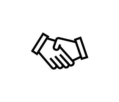 Icon of a handshake.