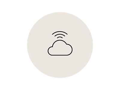 Bluelink Symbol-Grafik: Wolke und Datenverkehr. Cloud-basierte Routenberechnung.