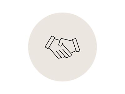 Symbolbild für die Buchung bei Hyundai Click & Go: Zwei sich schüttelnde Hände.