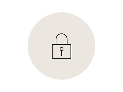 Bluelink Symbol-Grafik: Schloss. Ver- und entriegeln Sie die Türen per App.