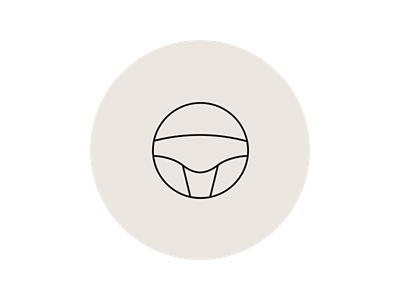 The Hyundai steering wheel icon.