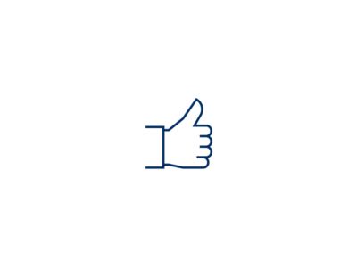 Hyundai icon thumbs-up.